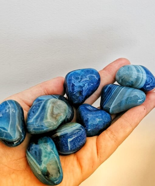 Alternative view of Mėlynas Juostuotas Agatas