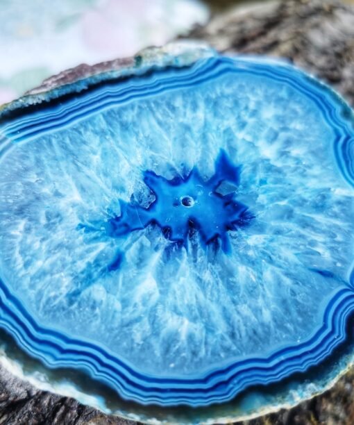 Alternative view of Mėlynasis Juostuotas Agatas - padėkliukai/smilkalinė