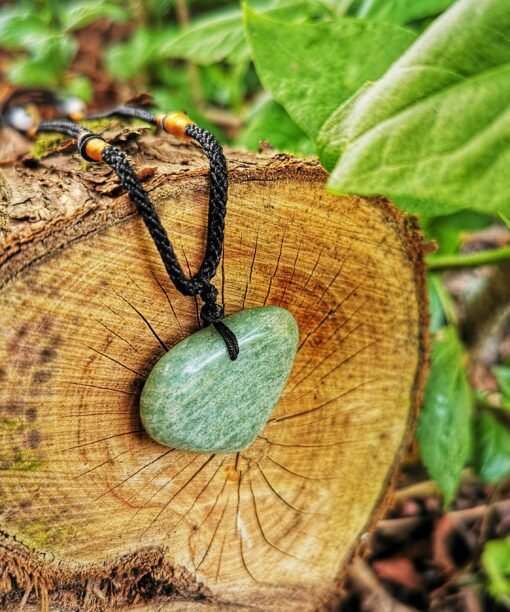 Alternative view of Amazonito pakabukas širdelės formos