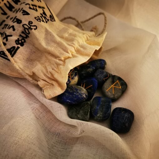 Lapis Lazuli runų rinkinys praktikoms